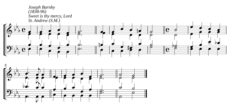 Сладка милость Твоя, Господи (Sweet is thy mercy, Lord)