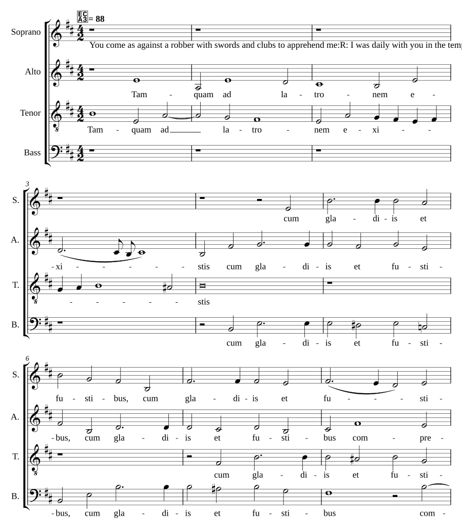 Как разбойник (Tamquam ad latronem)