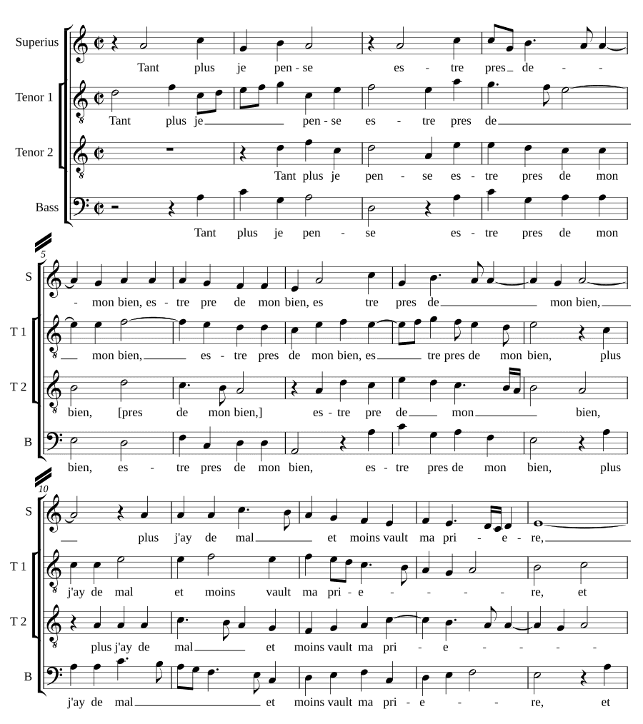 Чем больше я думаю (Tant plus je pense)