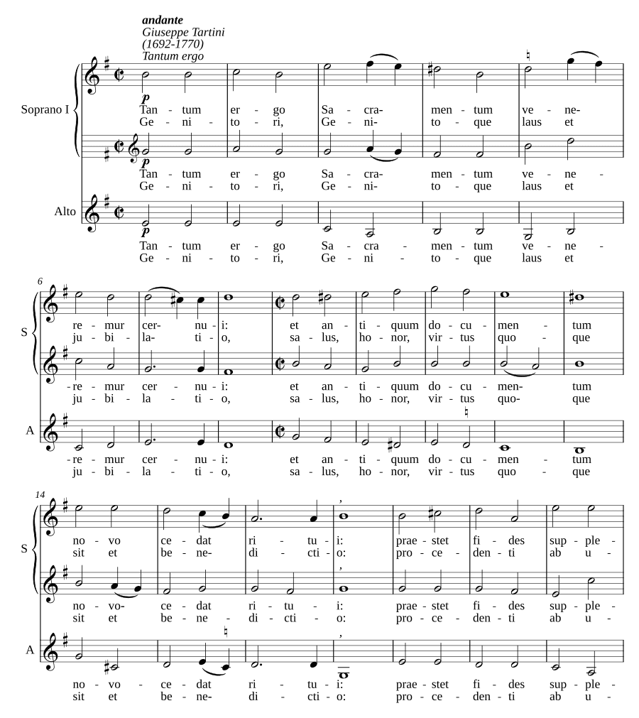 Так сильно (Tantum ergo I)