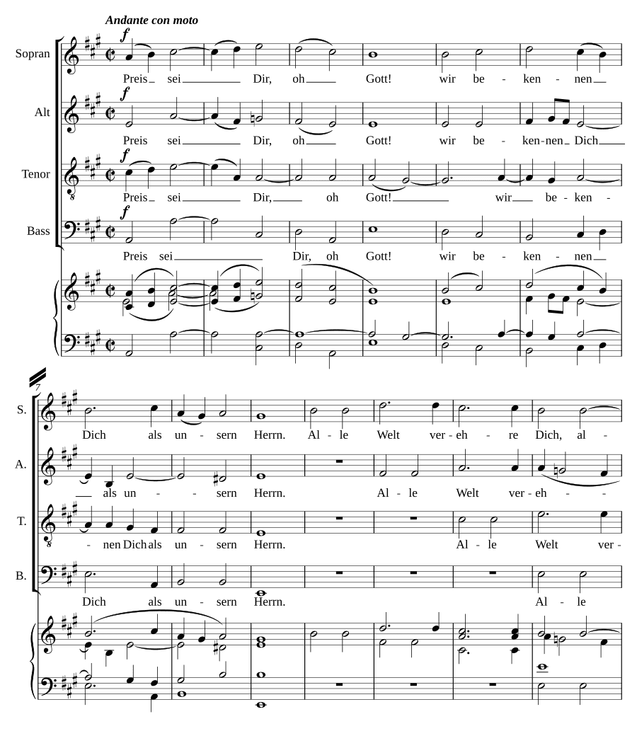Te Deum in A, WoO 29