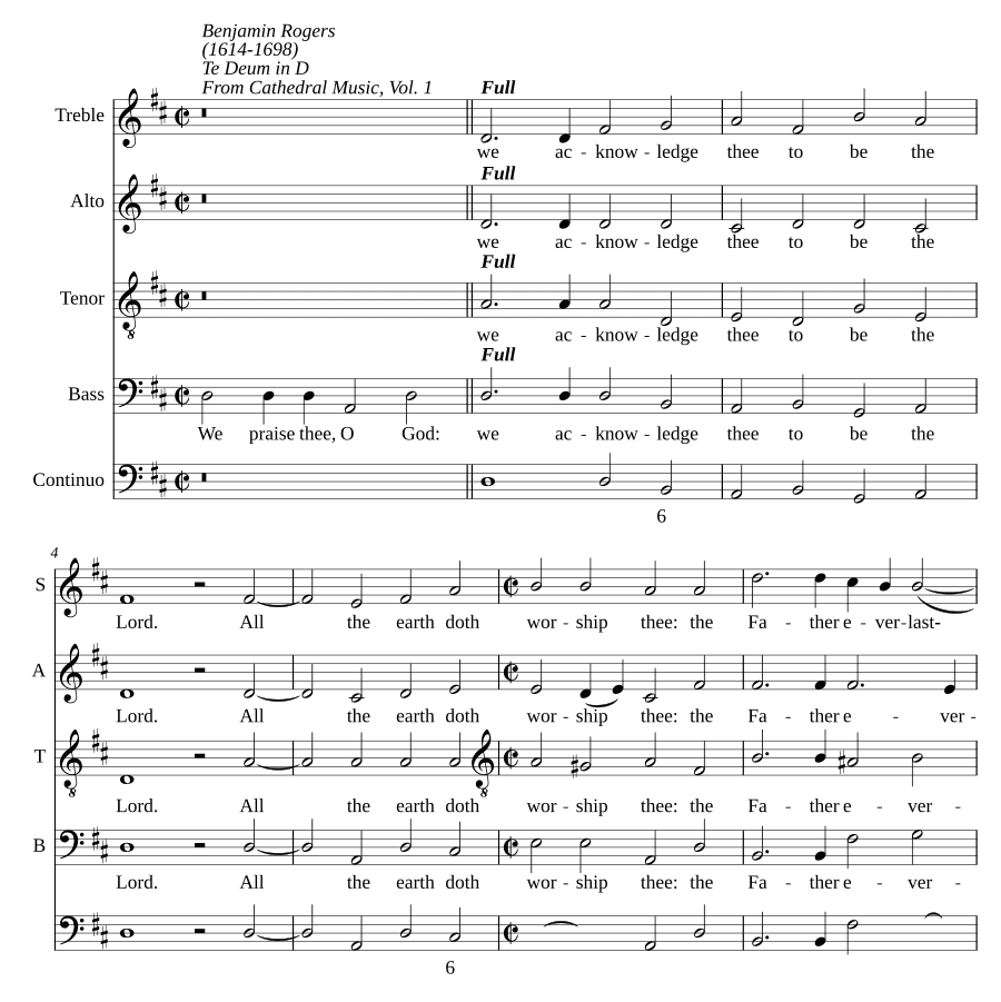 Te Deum в ре мажоре (Te Deum in D)