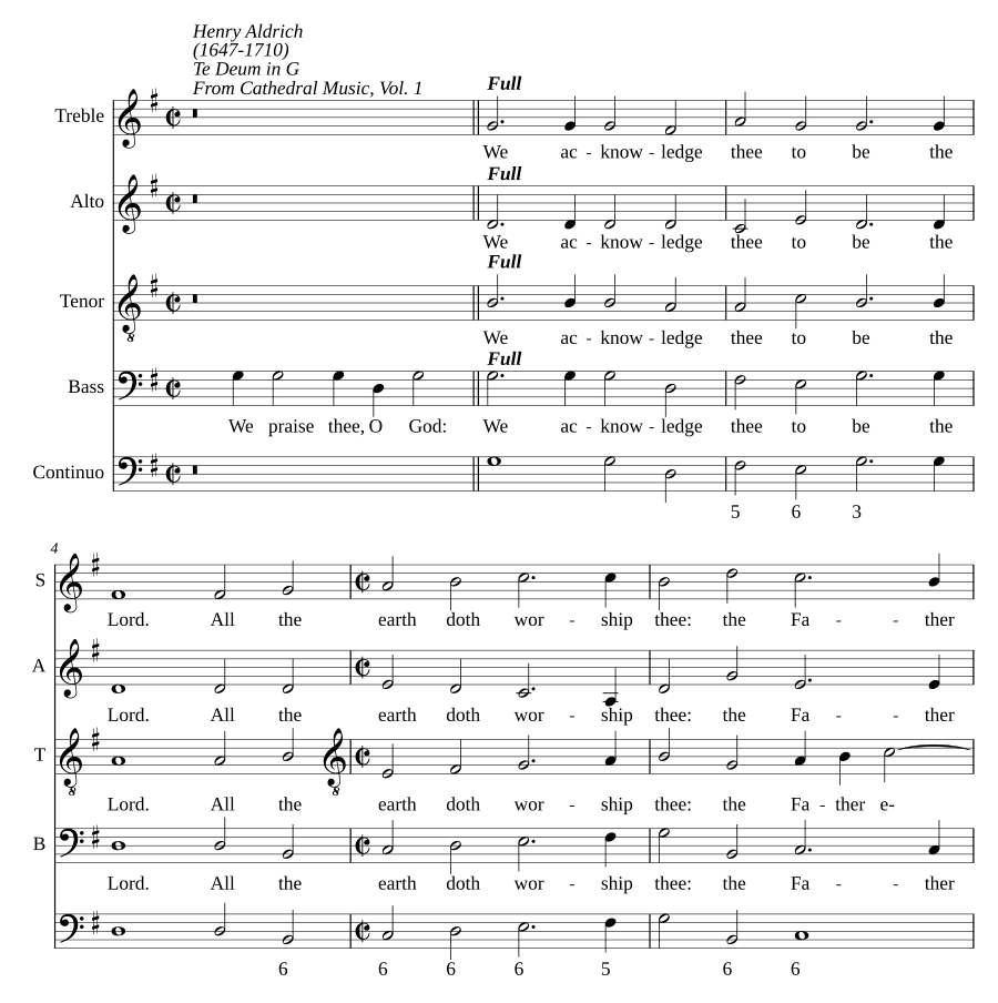 Te Deum in G