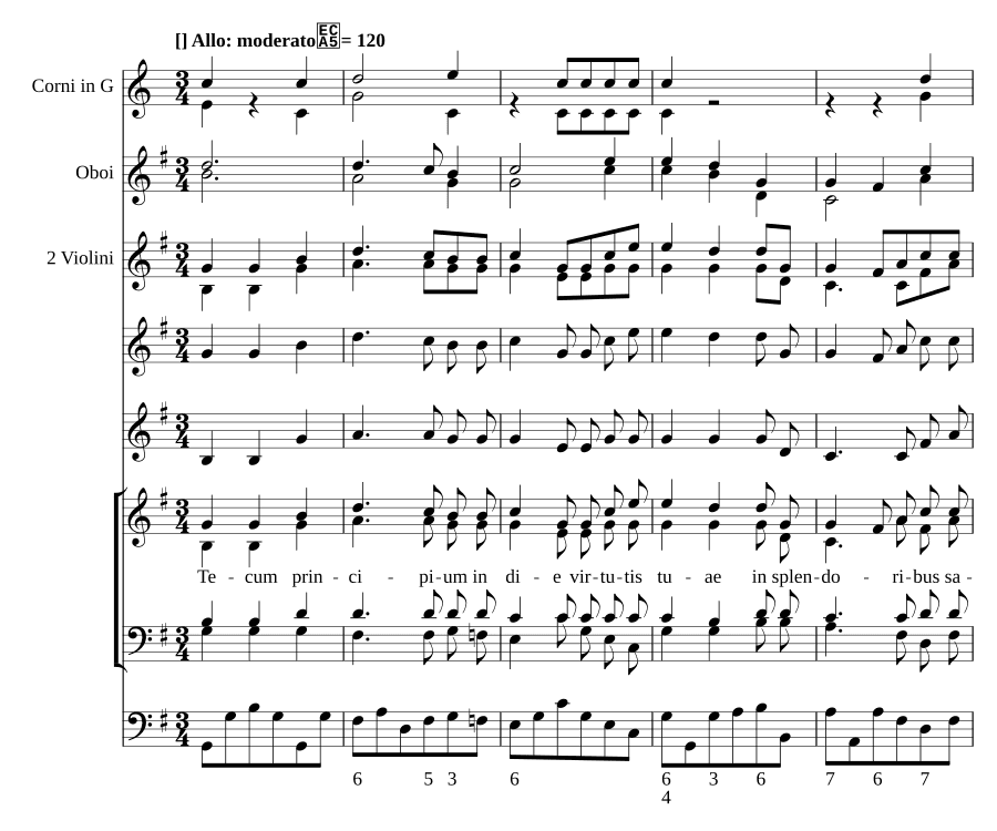 С Тобою начало (Tecum principium, MH 390)