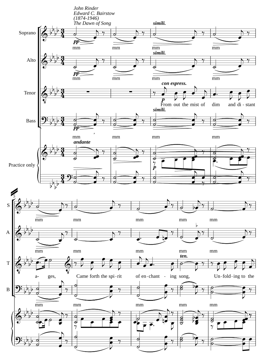 Рассвет песни (The Dawn of Song)