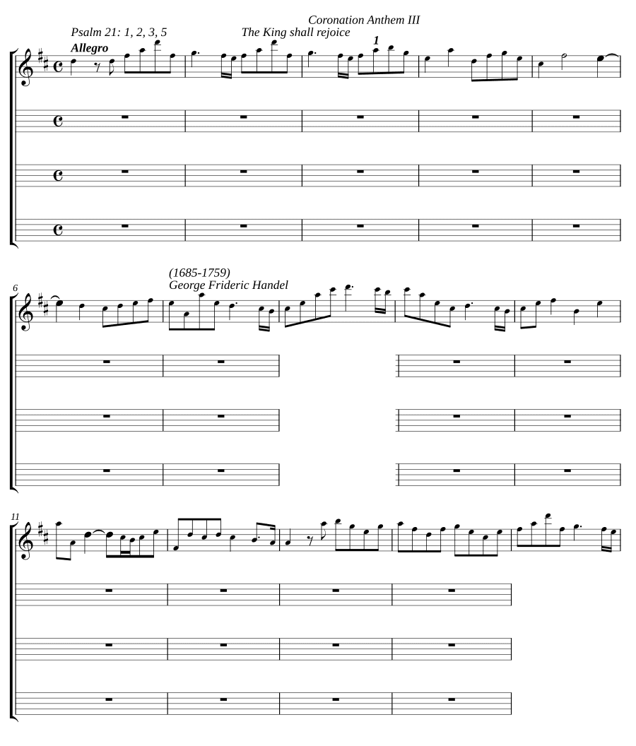 Царь возрадуется (The King shall rejoice)
