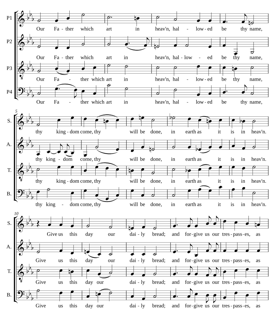 Отче наш (The Lord's Prayer)