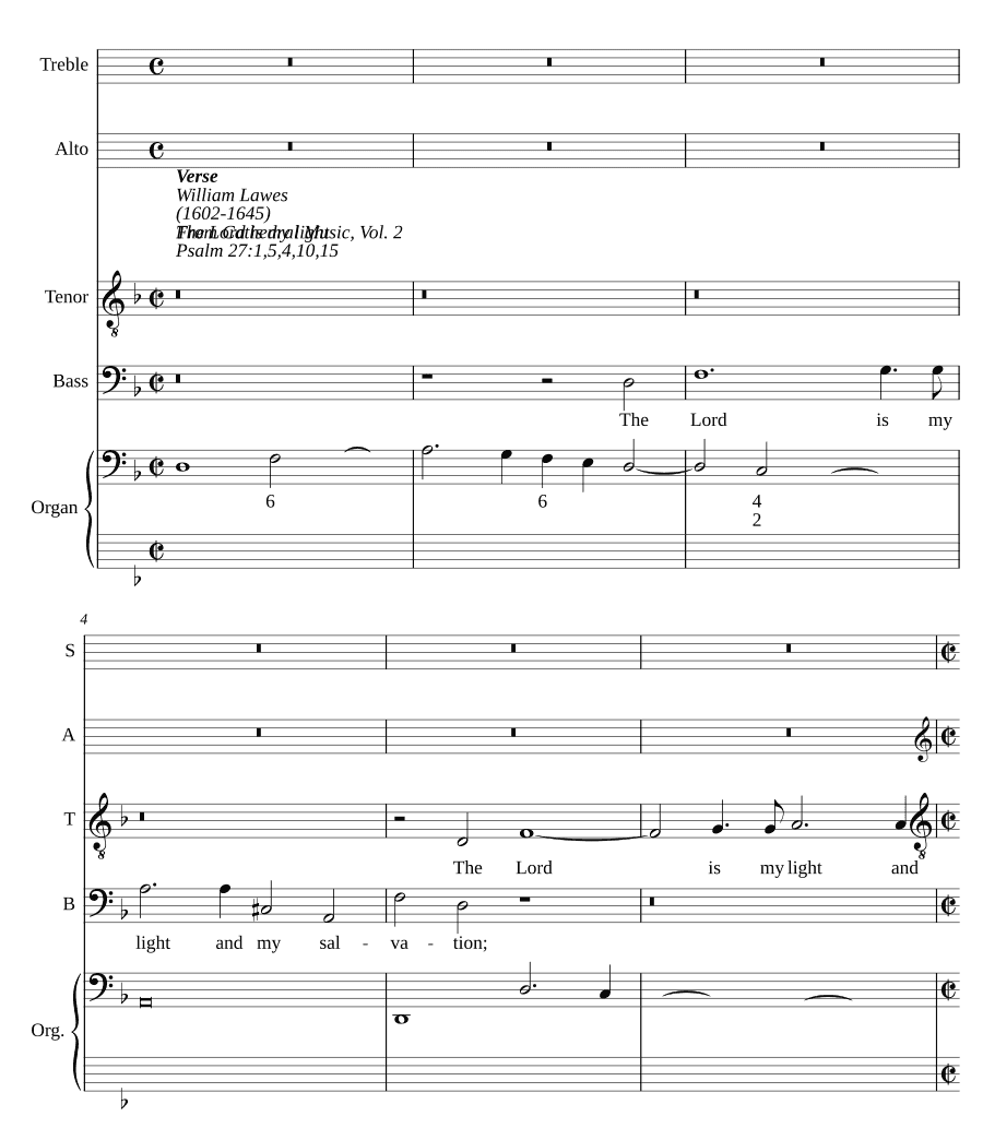 Господь — мой свет (The Lord is my light)