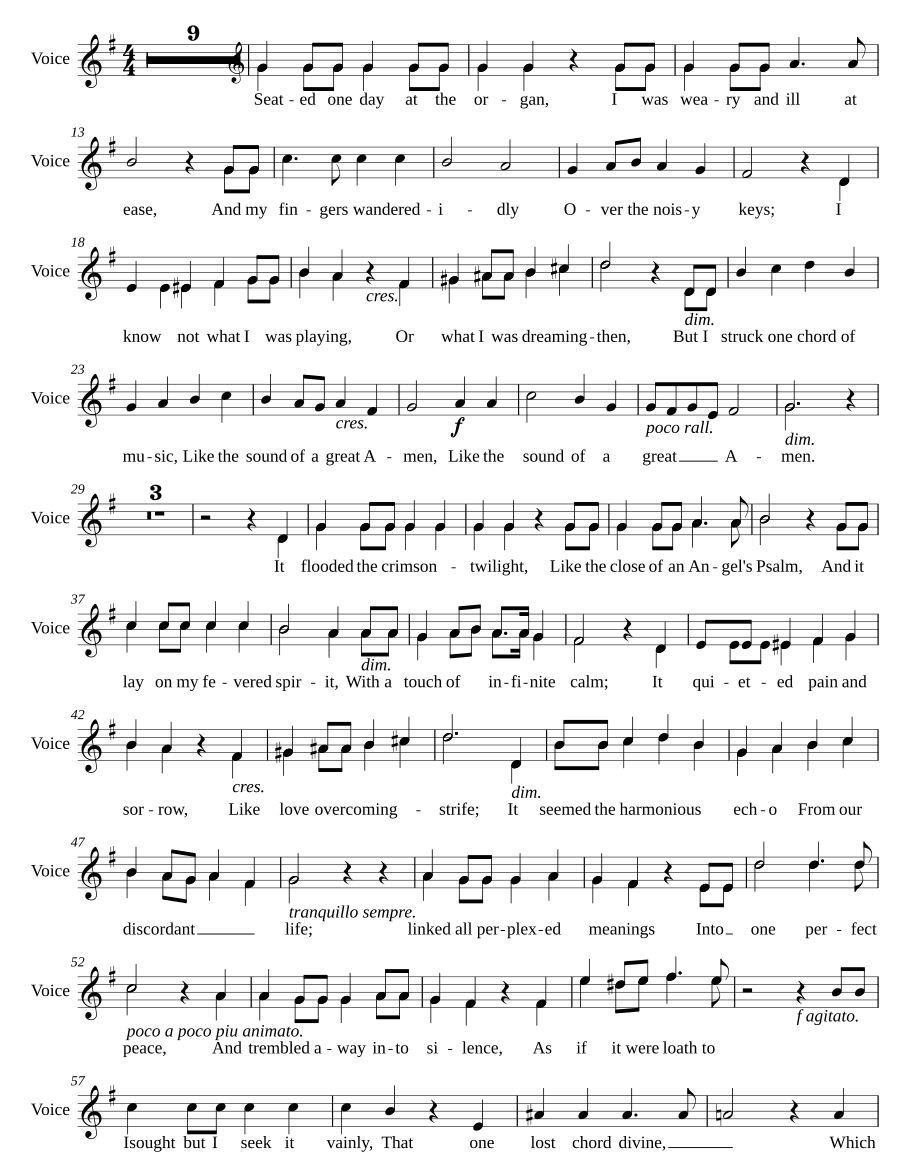 Утраченный аккорд (The Lost Chord)