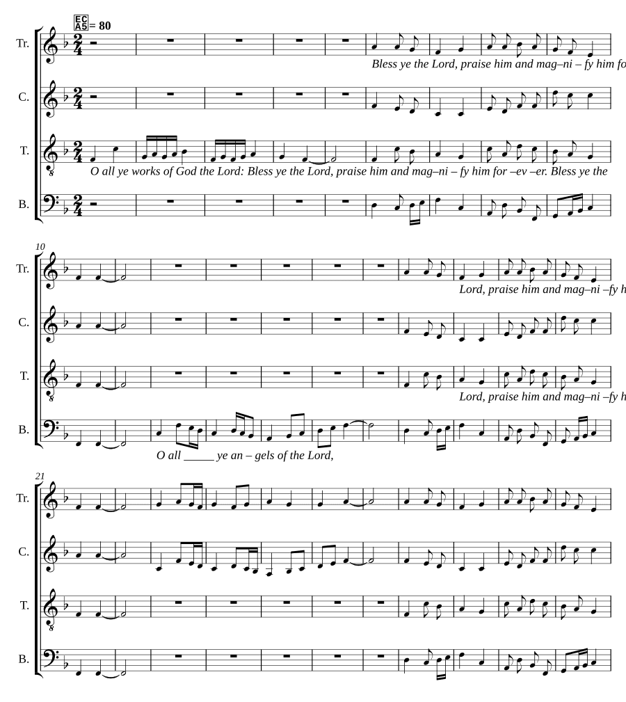 Песнь трёх святых отроков (The Song of the Three Holy Children)