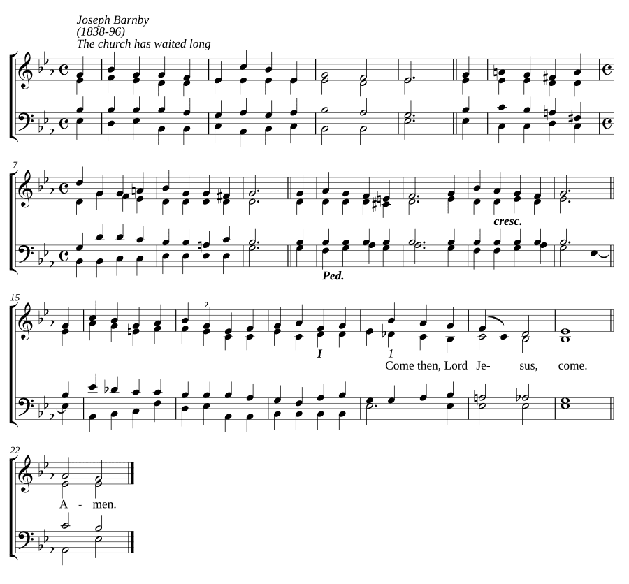 Церковь долго ждала (The church has waited long)