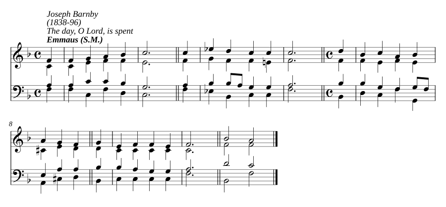 День, о Господь, кончен (The day, O Lord, is spent)