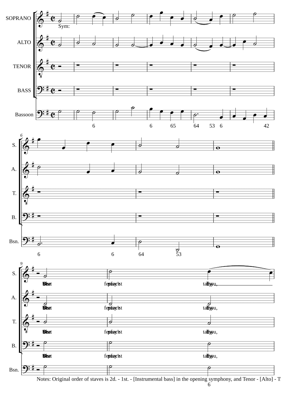 Праздничное утро, мой Бог, настало (The festal morn, my God, is come) (из Девятого сборника псалмовых песен)