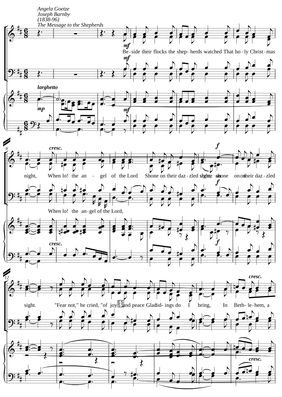 Послание пастухам (The message to the shepherds)
