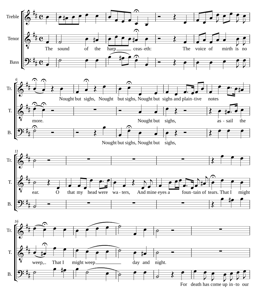 Звук арфы умолк (The sound of the harp ceaseth)