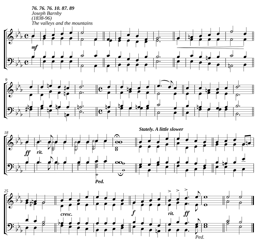 Долины и горы (The valleys and the mountains)