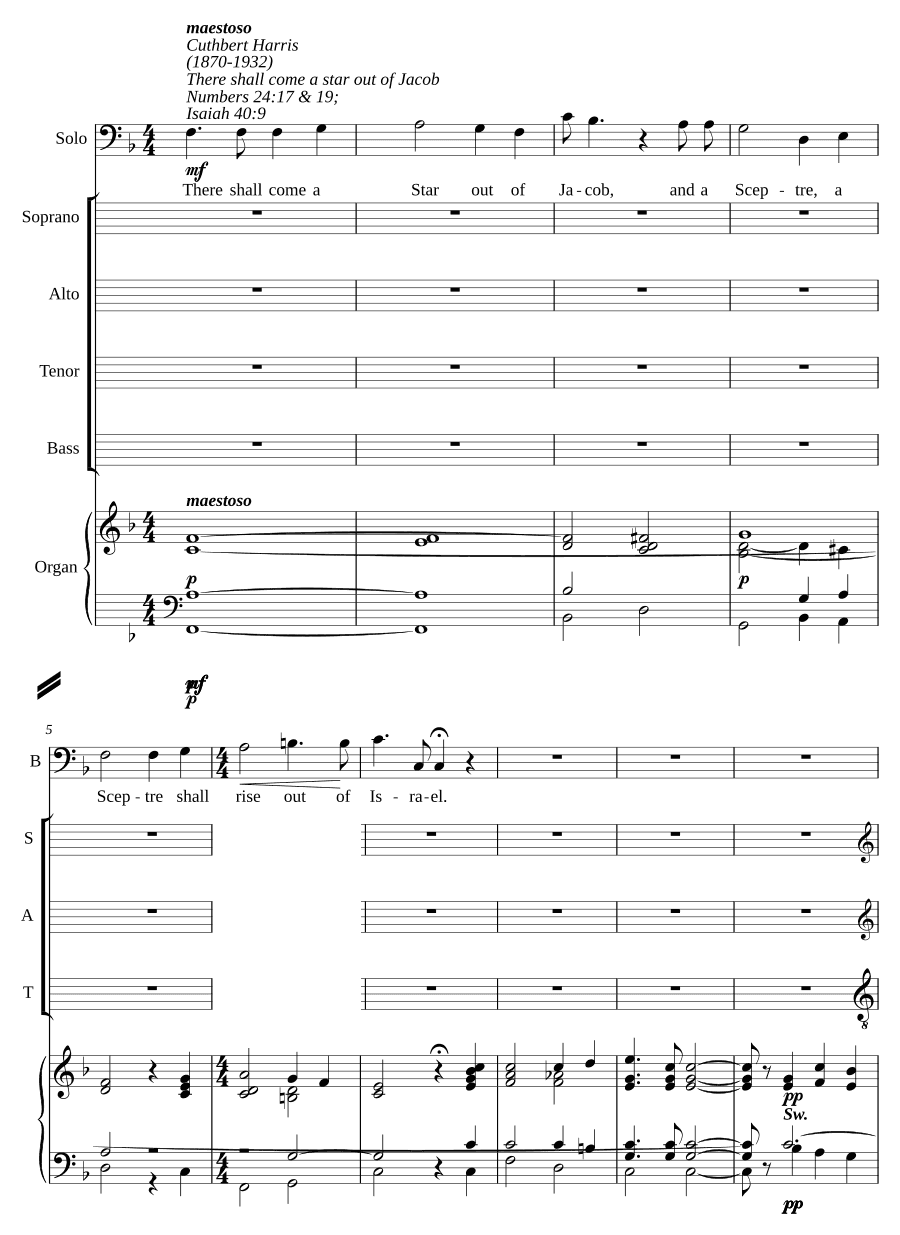 Восстанет звезда из Иакова (There shall come a star out of Jacob)