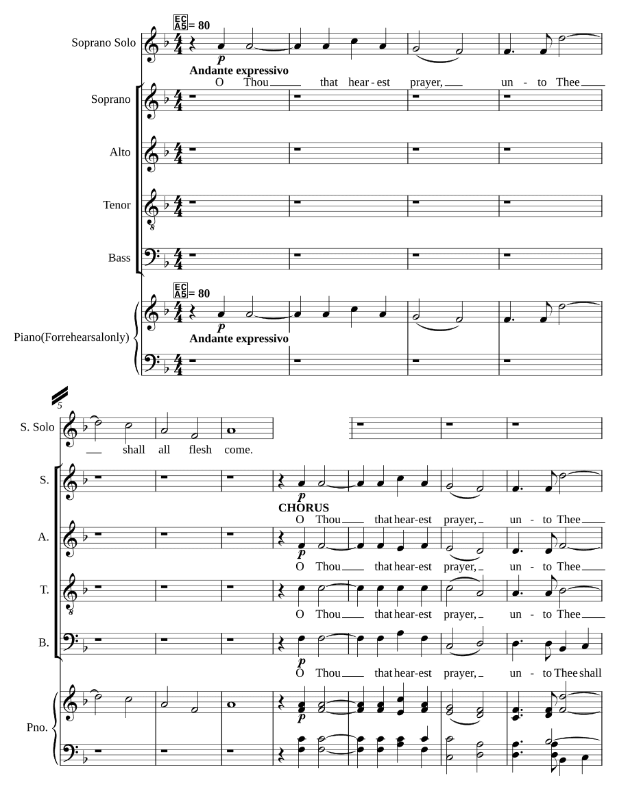 Ты, внемлющий молитве (Thou that hearest prayer)