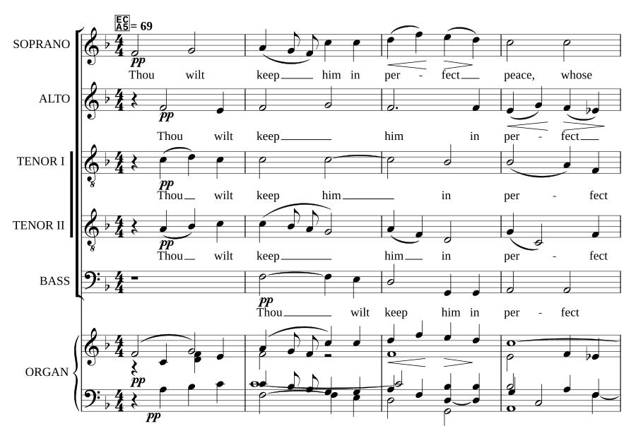 Ты хранишь его в совершенном мире (Thou wilt keep him in perfect peace)