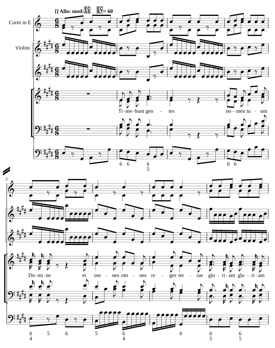 Устрашатся народы (Timebunt gentes, MH 497)