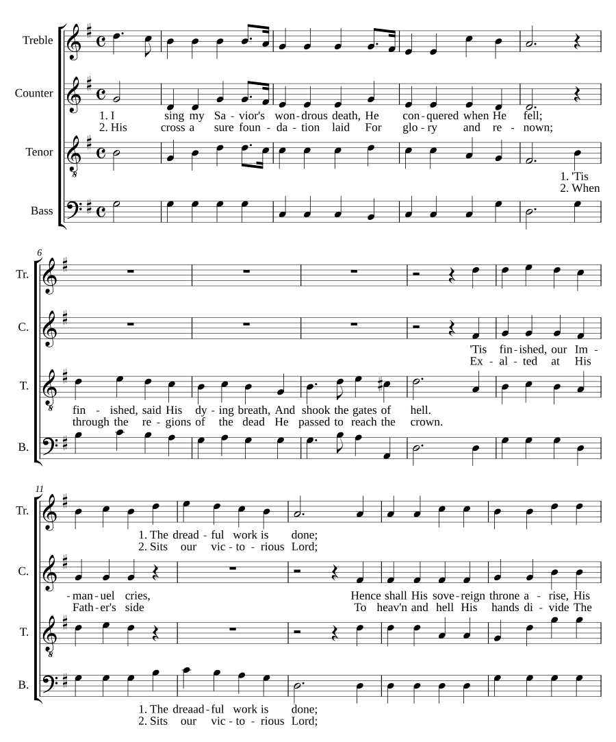 Совершилось (Tis Finished)