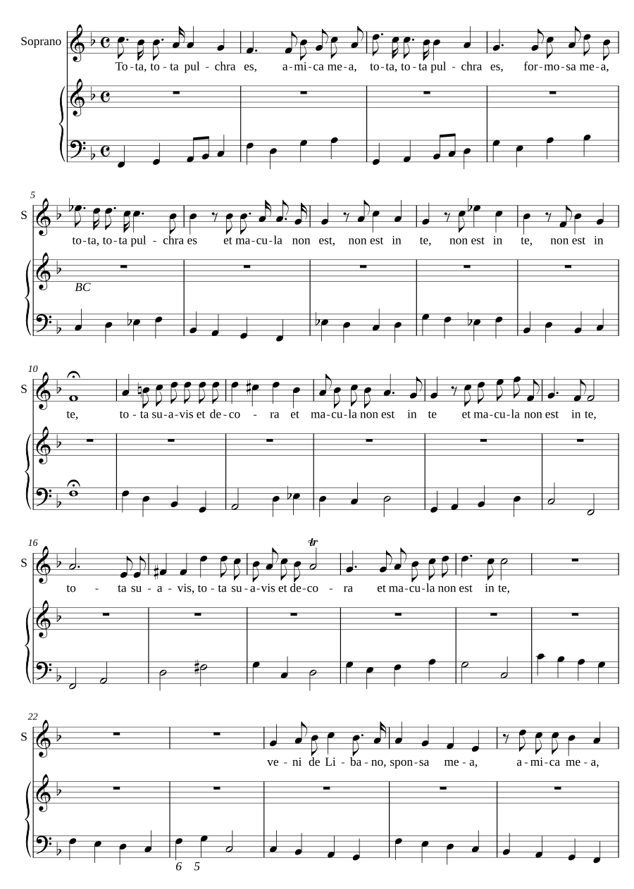 Ты вся прекрасна (Tota pulchra es)