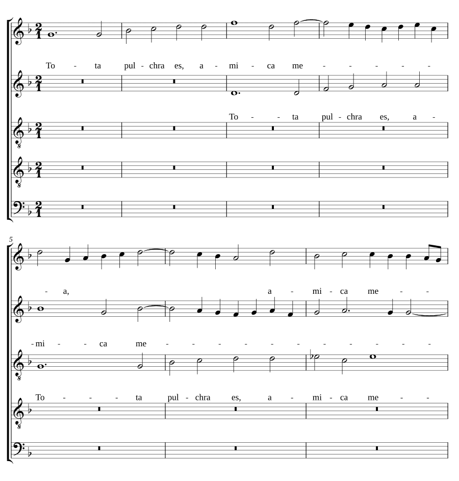 Ты вся прекрасна (Tota pulchra es)
