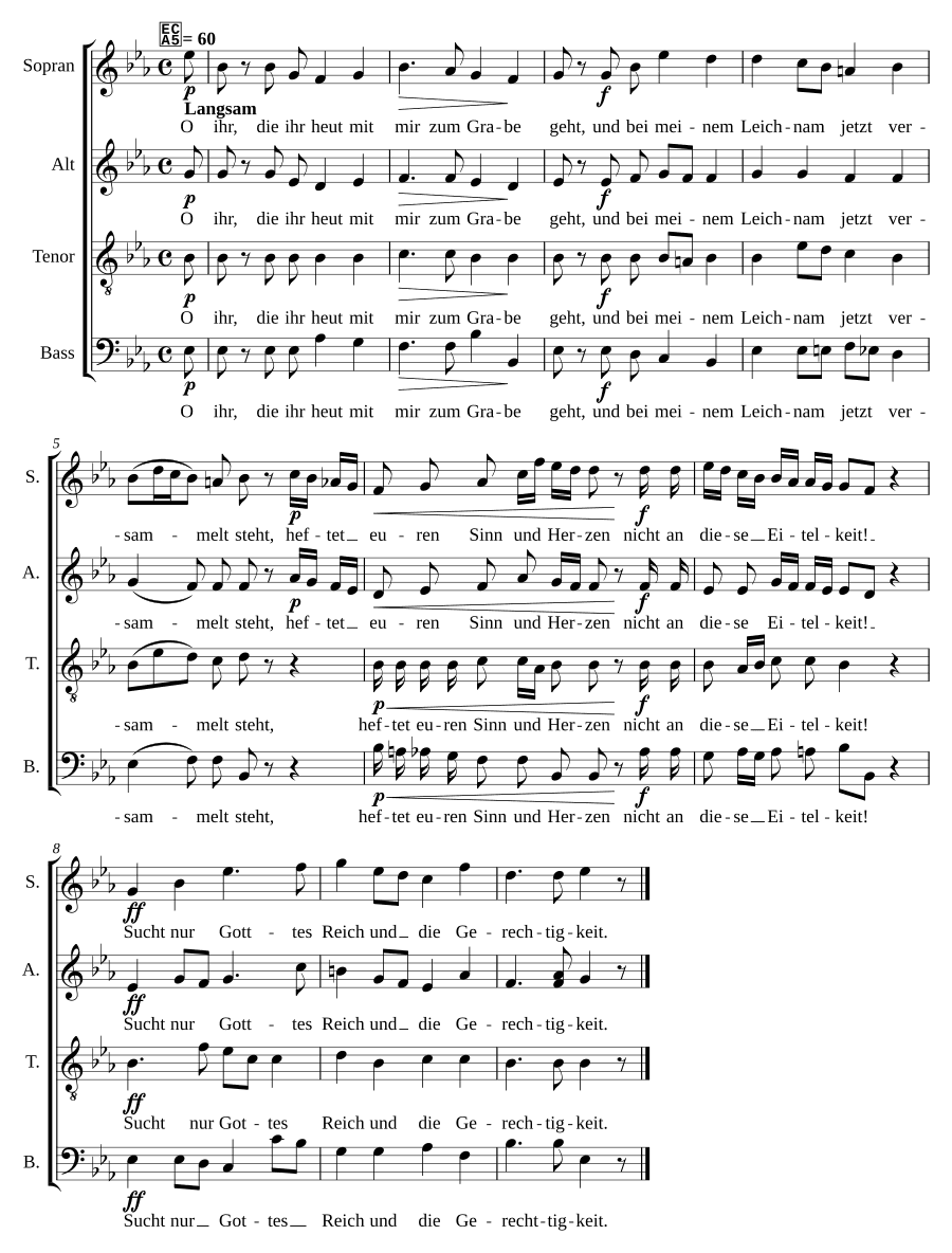 Песнь о смерти № 1 WAB 47 (Totenlied No 1 WAB 47)
