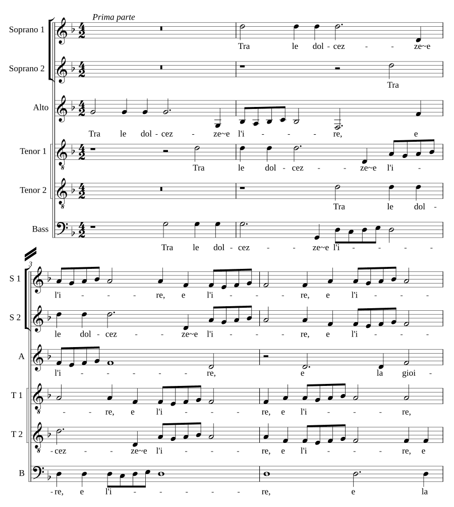 Между сладостями и гневом (Tra le dolcezze e l'ire)