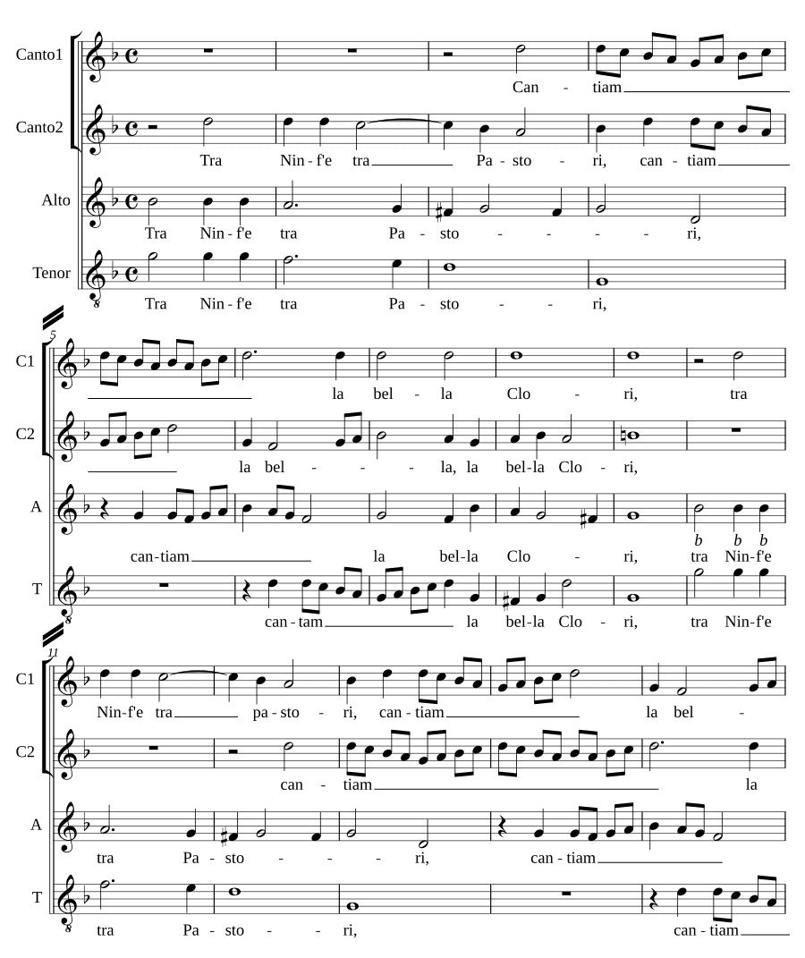 Среди нимф и пастухов (Tra ninf'e pastori)
