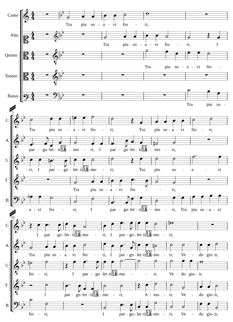 Среди самых нежных цветов (Tra piu soavi fiori)