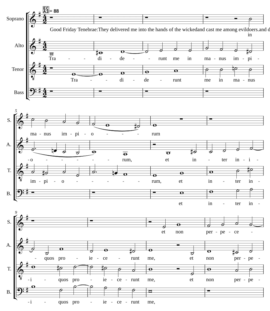 Предали меня (Tradiderunt me)