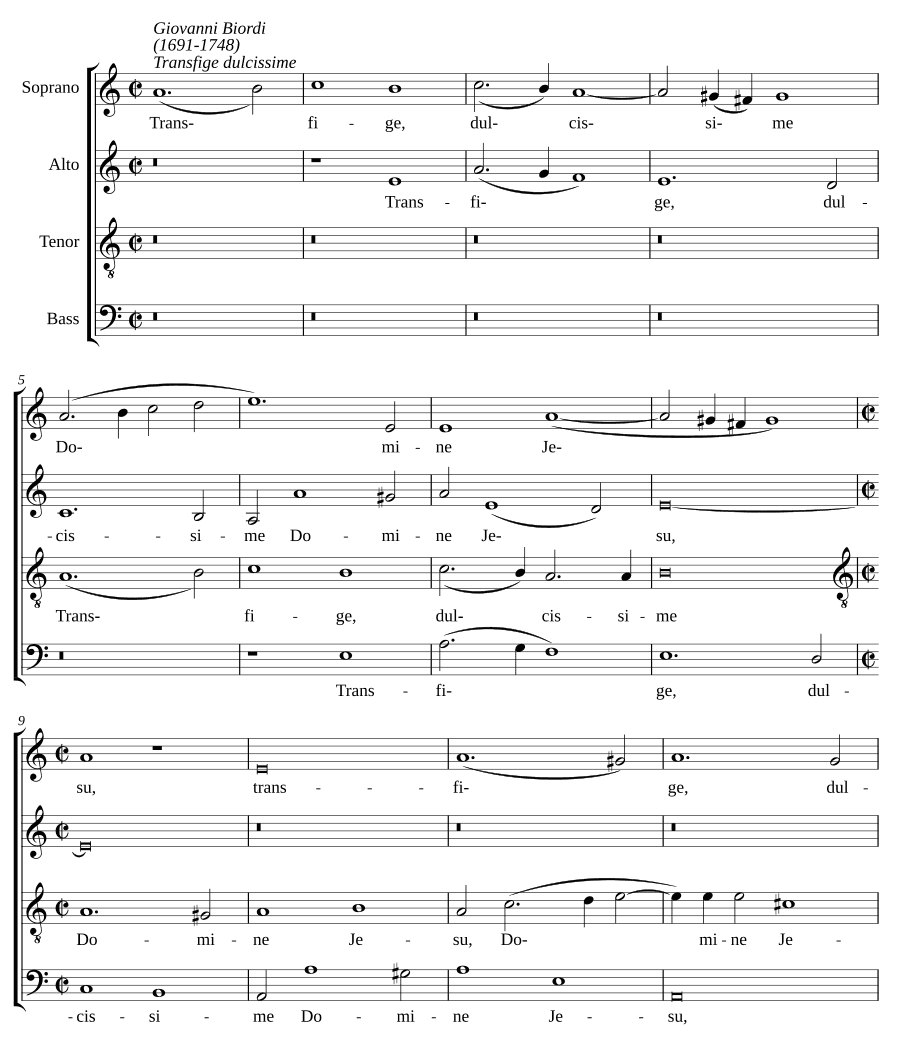 Transfige dulcissime
