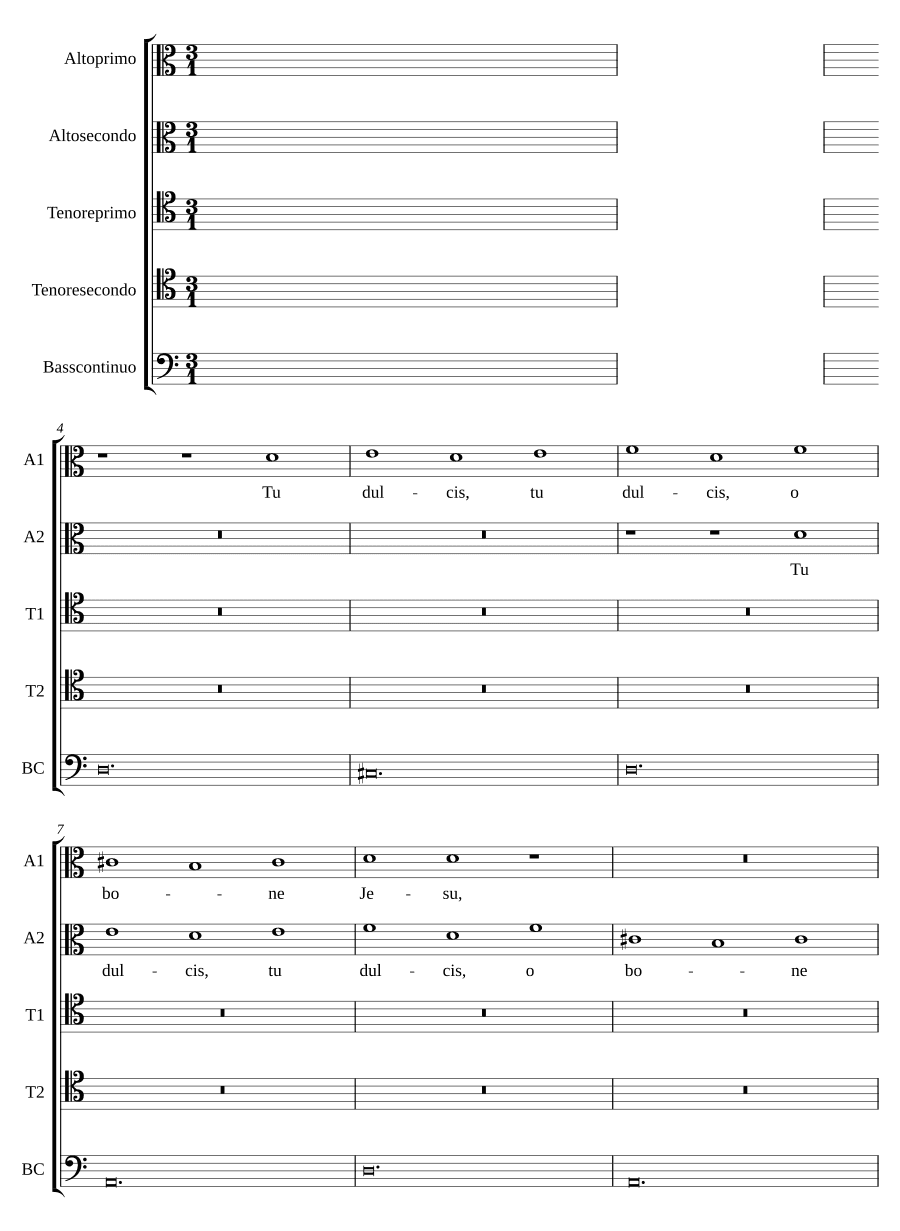 Ты сладкий, о добрый Иисус (Tu dulcis o bone jesu)