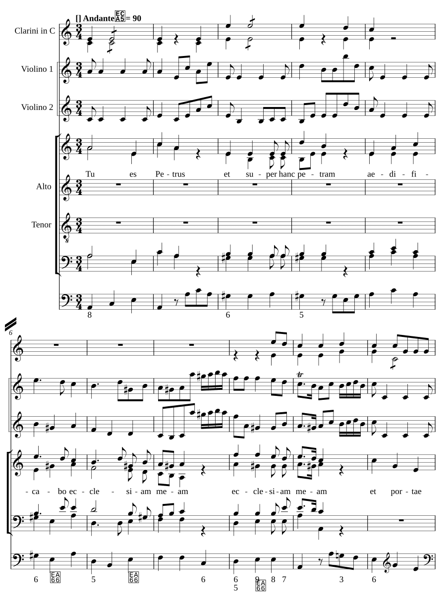 Ты — Петр, MH 397 (Tu es Petrus, MH 397)