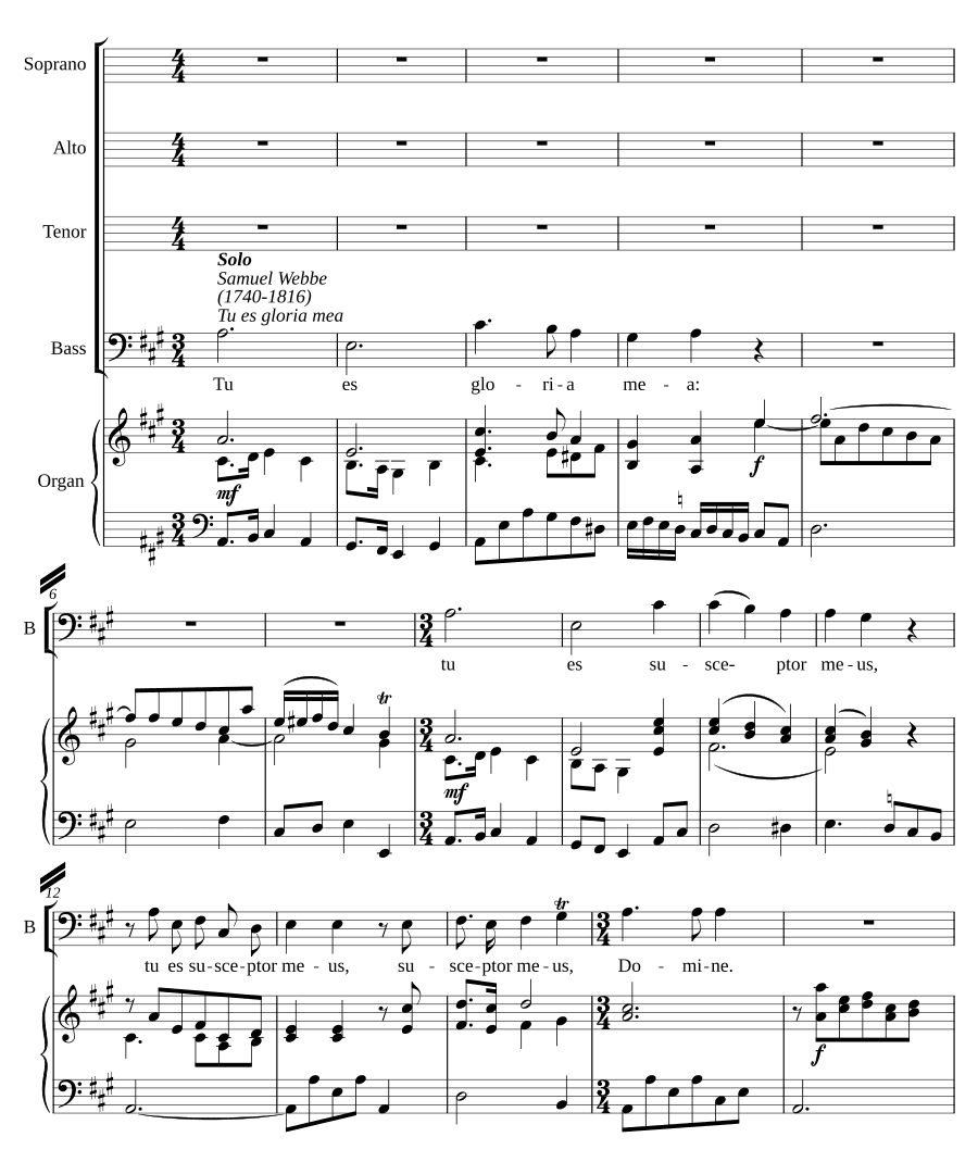Ты — моя слава (Tu es gloria mea)