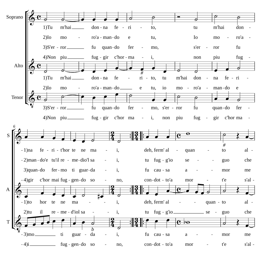 Ты меня ранил, женщина (Tu m'hai donna ferito)