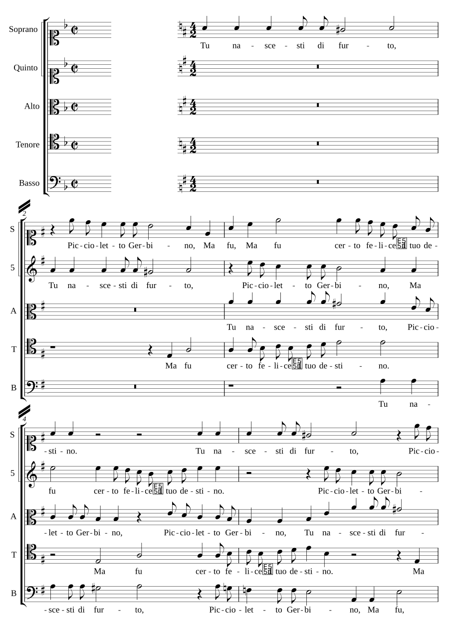 Ты родился тайно (Tu nascesti di furto)