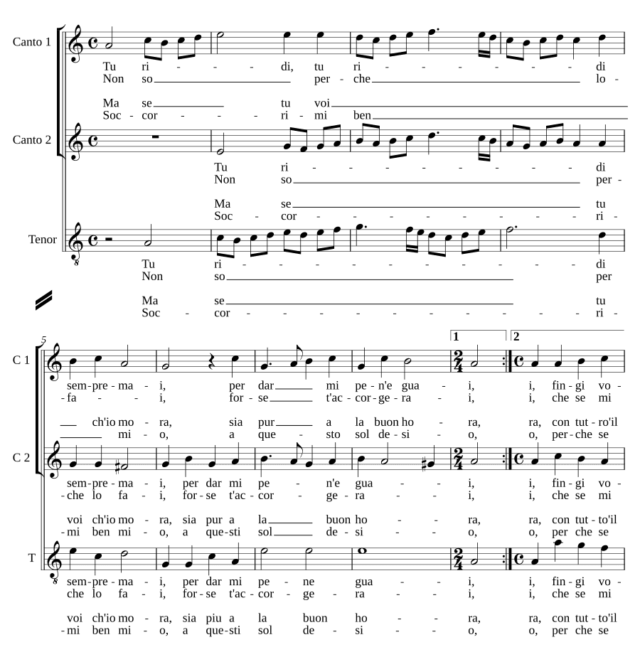 Ты смеешься (Tu ridi)