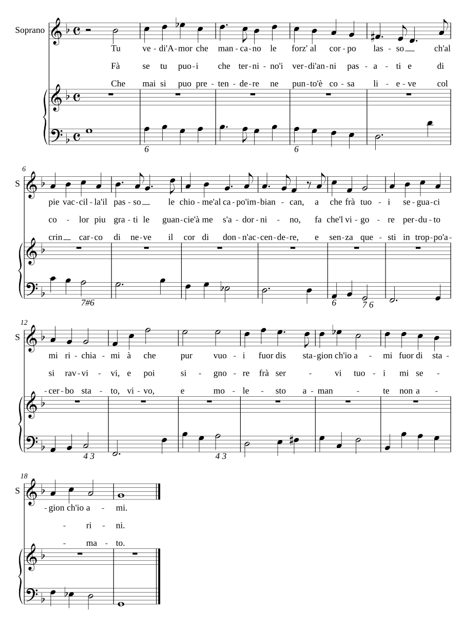 Ты видишь, любовь (Tu vedi Amor)