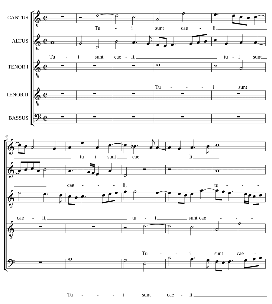 Твои небеса (Tui sunt caeli)