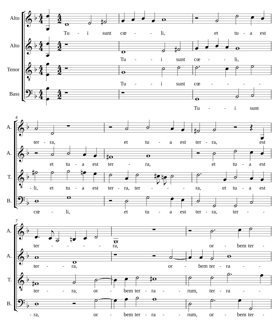 Небеса Твои (Tui sunt coeli)