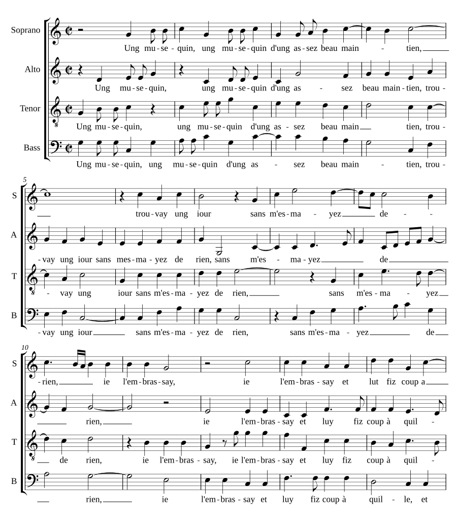 Маленькая мышка (Ung musequin)