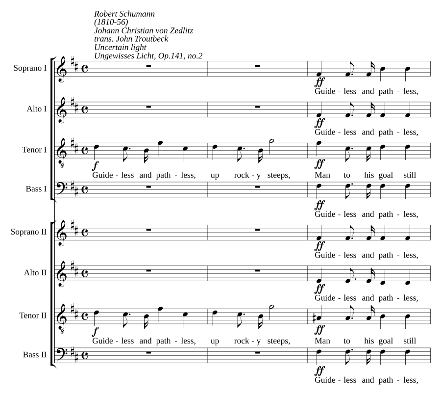 Неясный свет, соч. 141, № 2 (Ungewisses Licht, Op. 141, No. 2)
