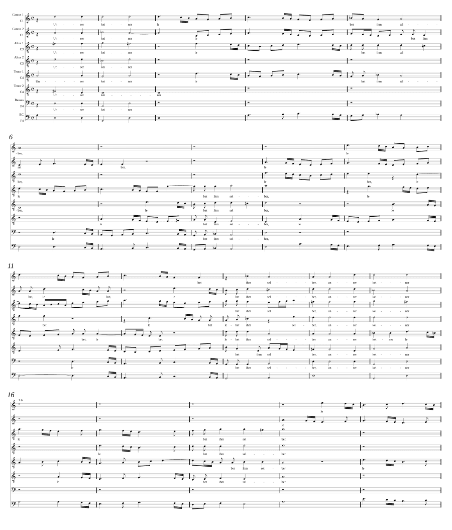 Никто из нас не живет для себя (Unser keiner lebet ihm selber a 7)