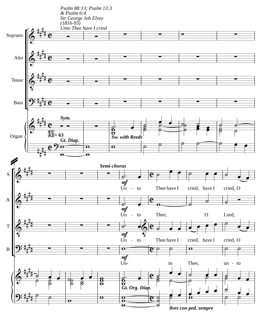 К Тебе воззвал я (Unto Thee have I cried)