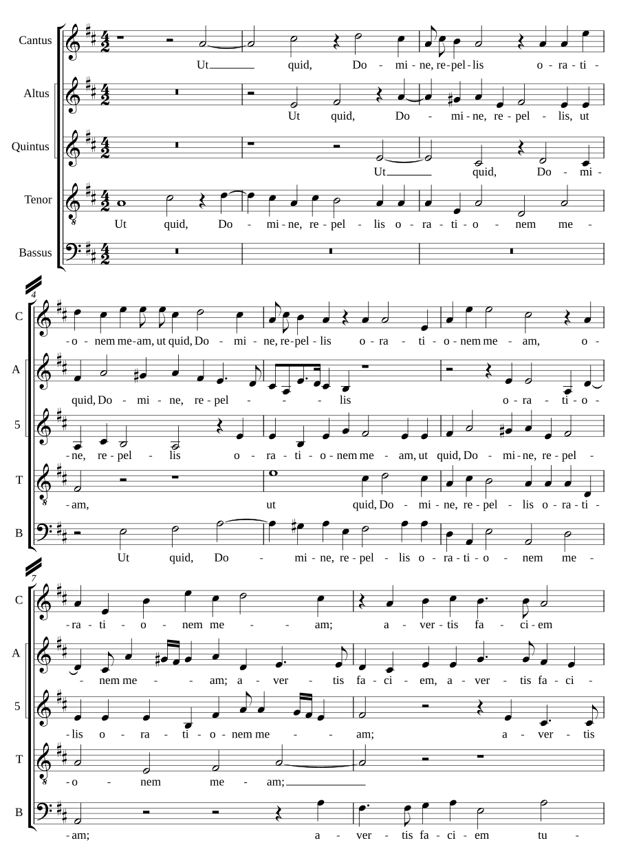 Зачем, Господи, отвергаешь (Ut quid, Domine, repellis)