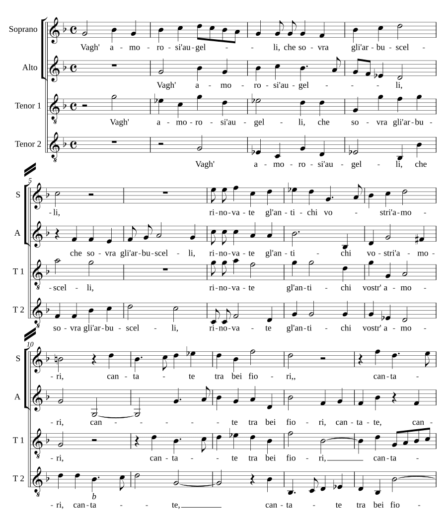 Нежные любовные чувства (Vagh' amorosi)