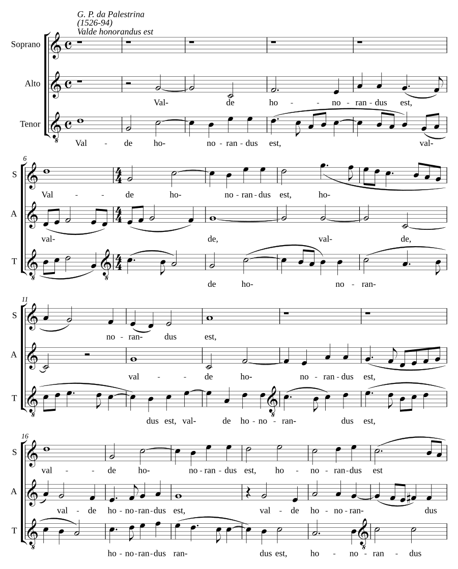 Очень достойно почитаем (Valde honorandus est)