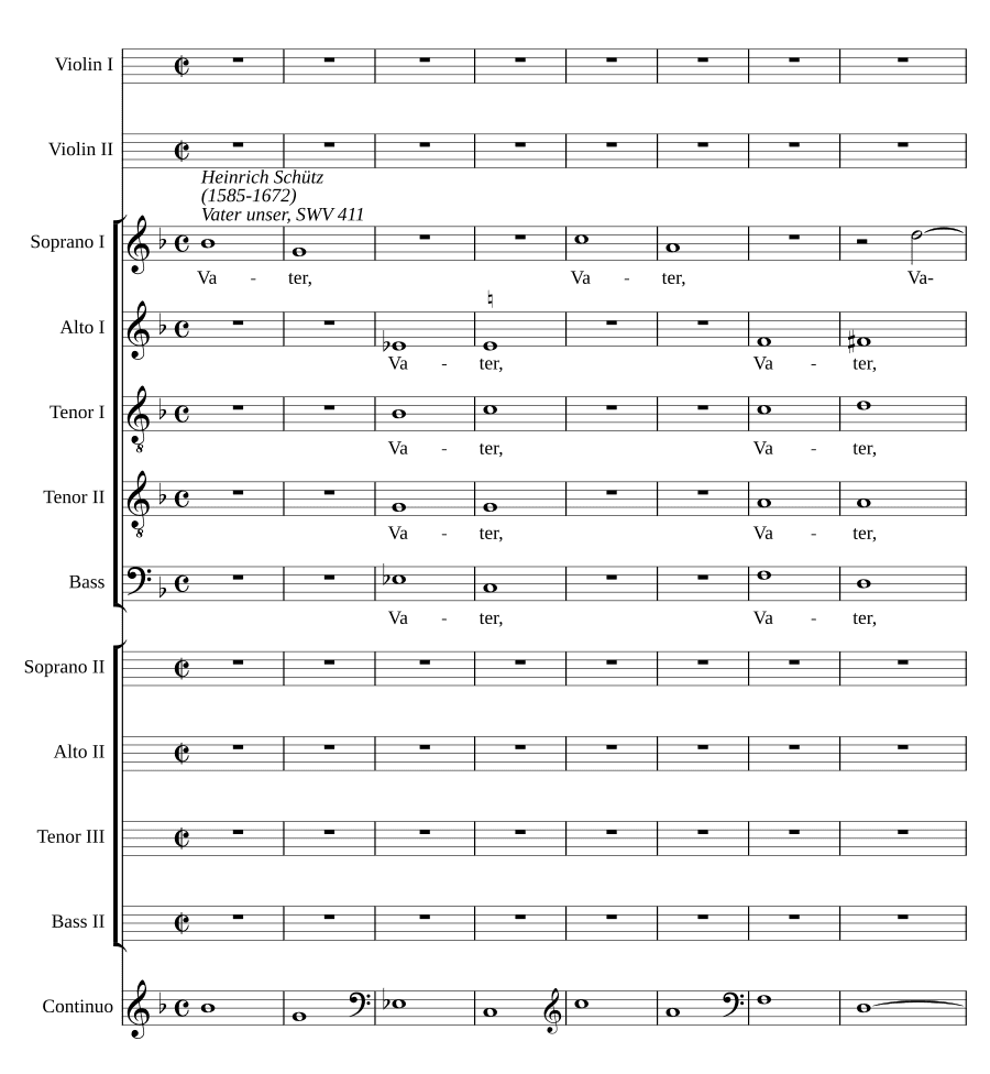 Отче наш, сущий на небесах (Vater unser, der du bist im Himmel, SWV 411)